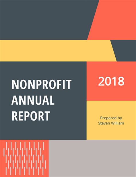 non profit annual report template